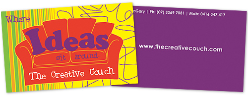 creative couch business card