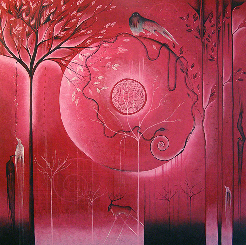 pink foreset scene