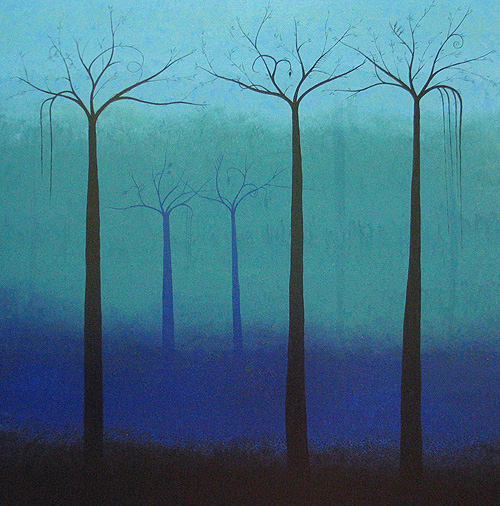 misty forest