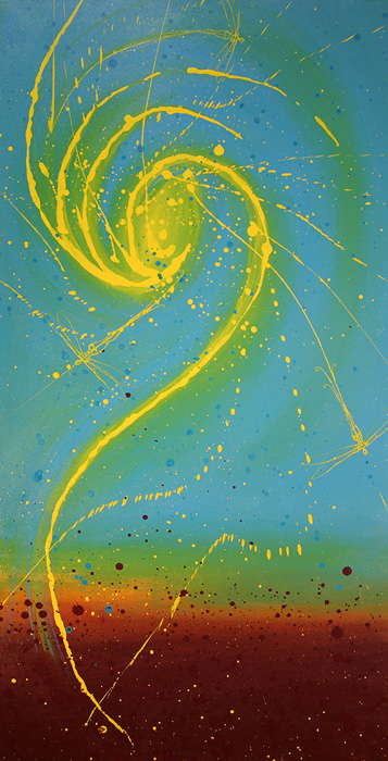 spinning galaxy shape