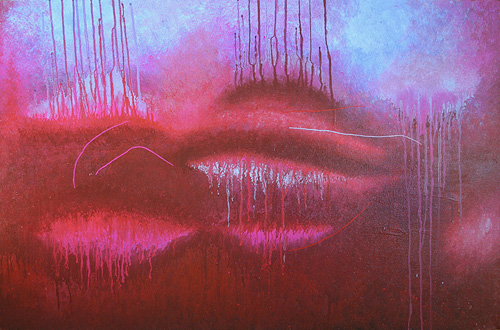 abstract colour drips