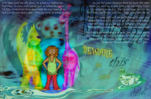 girl and her toys defy a ghost!